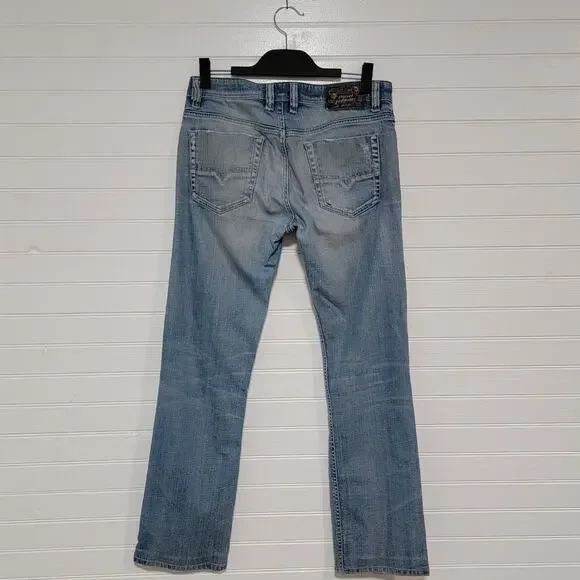 Diesel Light Blue Straight Men's Jeans - Picture 2 of 14